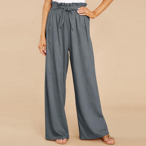 Loose Cotton and Hemp Casual Pants